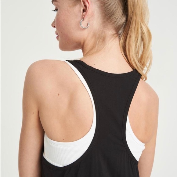 $85 Bandier All Access NYC Black Duet Tank Top in XS - Luxury Athleisure Top - Picture 5 of 15